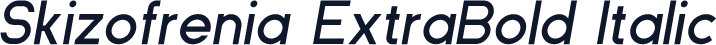 Skizofrenia ExtraBold Italic
