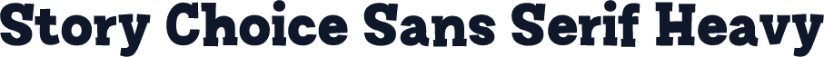 Story Choice Sans Serif Heavy
