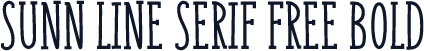 SUNN Line Serif Free Bold