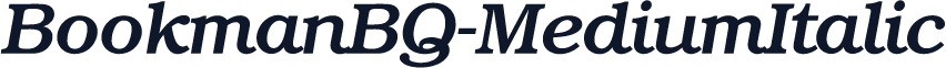 BookmanBQ-MediumItalic
