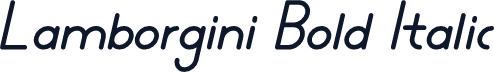 Lamborgini Bold Italic