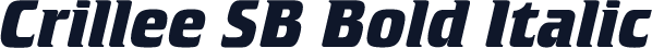 Crillee SB Bold Italic