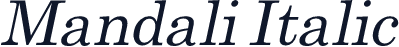 Mandali Italic