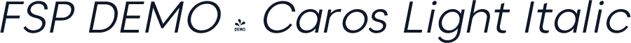 FSP DEMO - Caros Light Italic