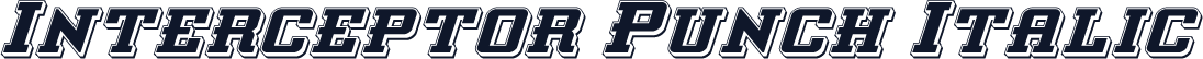 Interceptor Punch Italic