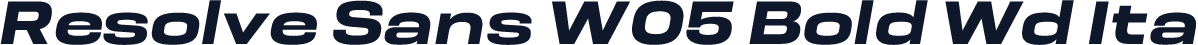Resolve Sans W05 Bold Wd Ita