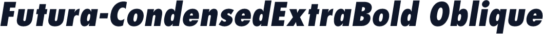 Futura-CondensedExtraBold Oblique