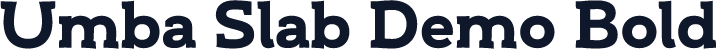 Umba Slab Demo Bold