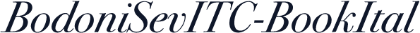 BodoniSevITC-BookItal