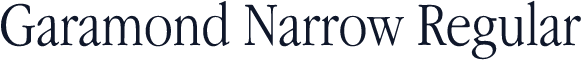 Garamond Narrow Regular