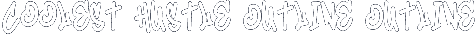Coolest Hustle Outline Outline