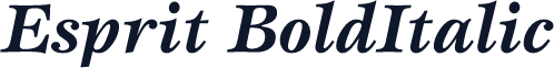 Esprit BoldItalic