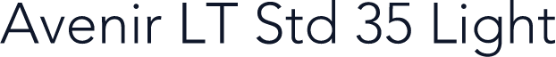 Avenir LT Std 35 Light