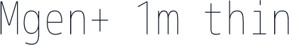 Mgen+ 1m thin
