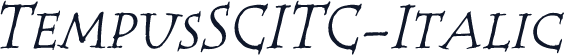 TempusSCITC-Italic
