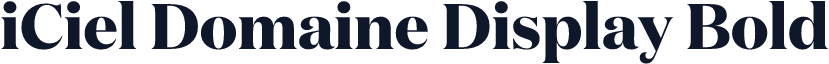 iCiel Domaine Display Bold