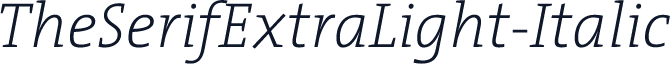 TheSerifExtraLight-Italic