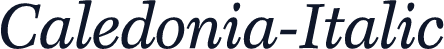 Caledonia-Italic