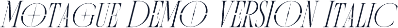 Motague DEMO VERSION Italic