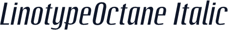 LinotypeOctane Italic