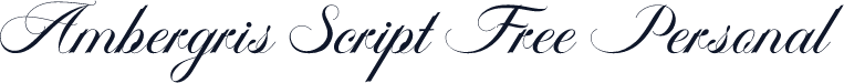Ambergris Script Free Personal