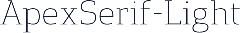 ApexSerif-Light