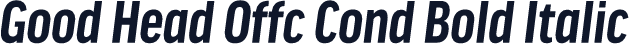 Good Head Offc Cond Bold Italic