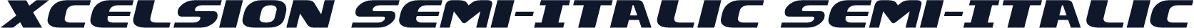 Xcelsion Semi-Italic Semi-Italic