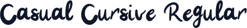 Casual Cursive Regular