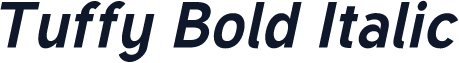Tuffy Bold Italic