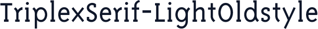 TriplexSerif-LightOldstyle