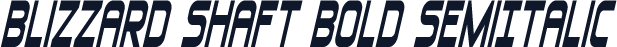 Blizzard Shaft Bold SemiItalic