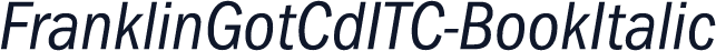 FranklinGotCdITC-BookItalic