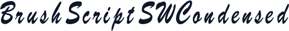 BrushScriptSWCondensed