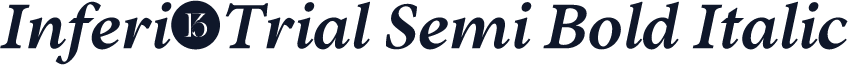 Inferi-Trial Semi Bold Italic