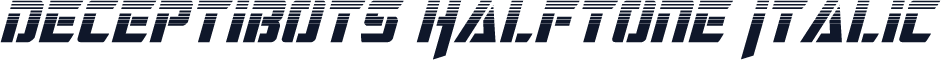 Deceptibots Halftone Italic