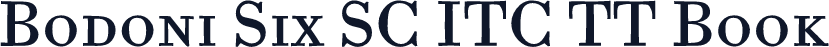 Bodoni Six SC ITC TT Book