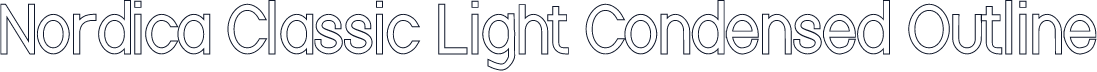 Nordica Classic Light Condensed Outline