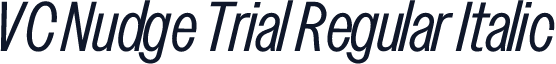 VC Nudge Trial Regular Italic