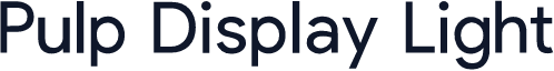 Pulp Display Light