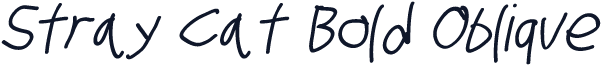 Stray Cat Bold Oblique