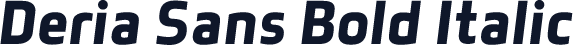 ☞Deria Sans Bold Italic