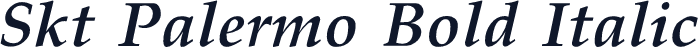 Skt Palermo Bold Italic