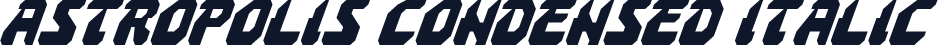 Astropolis Condensed Italic