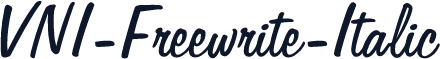 VNI-Freewrite-Italic
