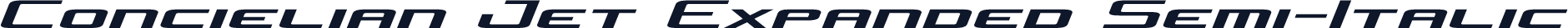 Concielian Jet Expanded Semi-Italic