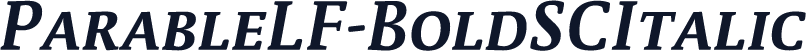 ParableLF-BoldSCItalic