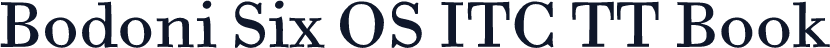 Bodoni Six OS ITC TT Book