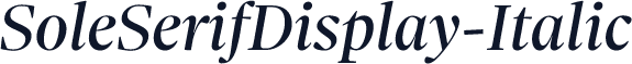 SoleSerifDisplay-Italic