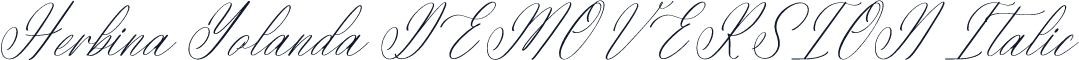 Herbina Yolanda DEMO VERSION Italic